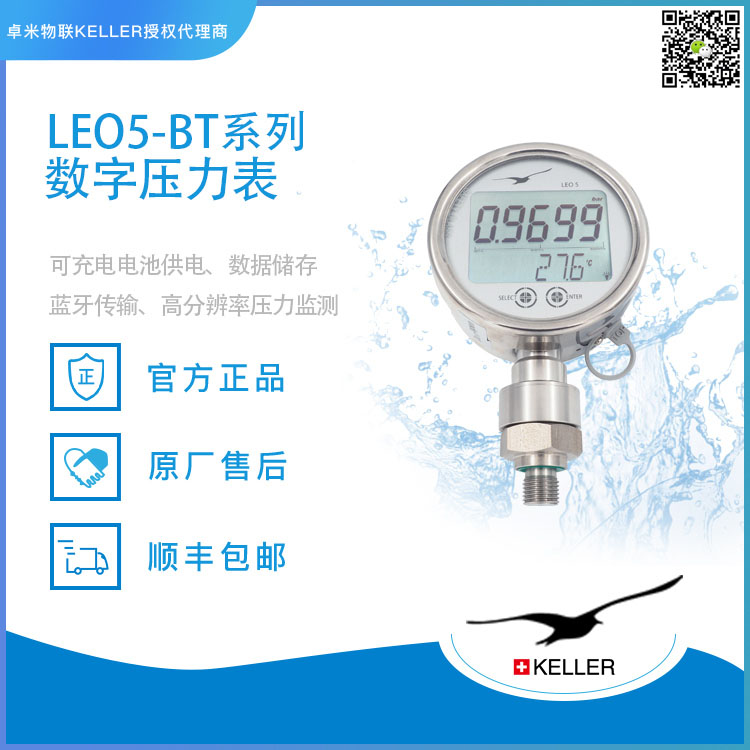 LEO5数字压力表:兼顾现场读数与压力峰值记录的便携工具